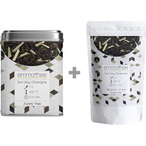 Theeblik Earl Grey Citroengras +100 gram - Zwarte Thee - Blend - Losse thee - 100 gram