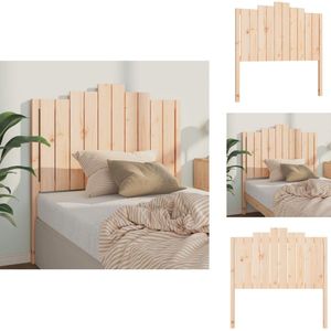 vidaXL Hoofdbord - Hoofdborden - Hoofdeinde - Houten Hoofdbord - Hoofdbord 106x4x110 cm massief grenenhout