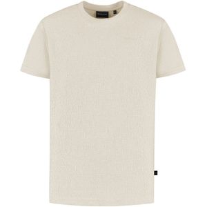 Ballin Amsterdam - Jongens Loose Fit T-shirts Crewneck SS - Sand - Maat 8