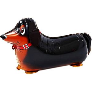 Ballon in de vorm van een Teckel - hond - teckel - folie - ballon - dier - huisdier - decoratie