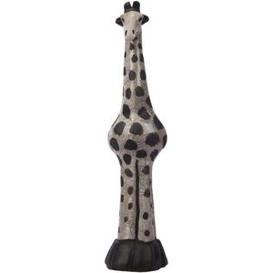 Raku Classic - giraffe - jumbo - raku geglazuurd beeld