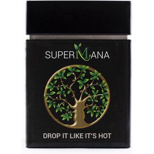 SuperMana - Drop it like it's hot, thee met drop smaak ingredienten zoals zoethout, anijszaad, dragon, sarsaparilla, venkelzaad.
