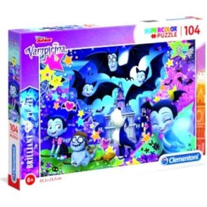 Clementoni Puzzel Brilliant Puzzle Vampirina 104 Stukjes