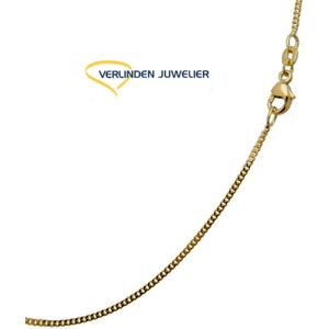 ketting - gourmet - geel goud - 45 cm - 3.1 gram - 1.4 mm breed - 14 karaat - verlinden juwelier