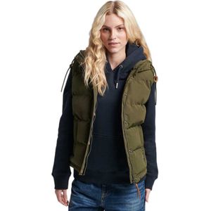 Superdry Jas Hooded Everest Gilet W5010907a Surplus Goods Olive Lo3 Dames Maat - XL