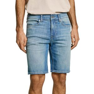 Pepe Jeans Heren Short Broeken SLIM SHORT HATCH slim Fit Blauw W 30 Volwassenen
