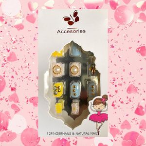 Plaknagels | Nepnagels | Gouden Details | voor Kinderen | Geen Lijm Nodig