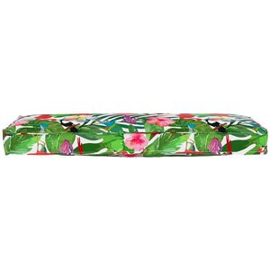 vidaXL - Palletkussen - voor - Bank - Tropisch - Jungle - 120x40x8 - cm - Oxford - Stof