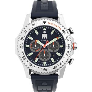 Timex Adrenaline Pro Chrono TW2W55500 Horloge - Kunststof - Blauw - Ø 48 mm