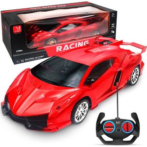 JiaToys - Afstand bestuurbare auto Auto 1:18 - Realistische RC Auto - Geschikt speelgoed voor kinderen - Race Auto Afstandbestuurbaar - Rood lamborghini