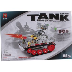 Jonotoys Bouwpakket Intelligent Tank 193-stuks Zilver