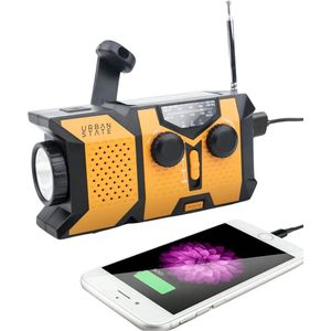 Urban State Noodradio solar opwindbaar - Powerbank / zaklamp - oplaadbare noodradio