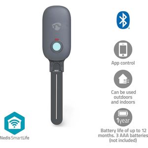 Nedis SmartLife Soil Moisture Meter - Bluetooth - Battery Powered - IP55 - 0 - 100 - Android / IOS