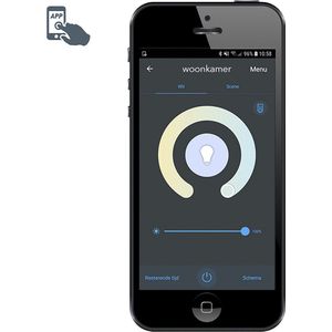 QAZQA daphne - Klassieke Dimbare LED Smart Staande Buitenlamp | Staande Lamp voor buiten incl. wifi met Dimmer - 1 lichts - H 125 cm - Zwart - Buitenverlichting
