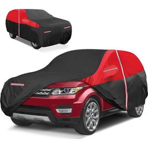 Waterdichte Autohoes voor Buiten – SUV Afdekzeil XL met Reflecterende Strip en Ritssluiting, 210D Oxford Stof, 510x200x180 cm