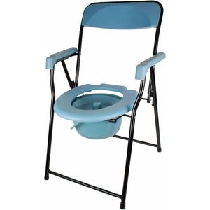 Mobiclinic Timón - Toiletstoel - Inklapstoel - Antislip doppen - Klapstoel - Postoel - WC stoel - Lichtgewicht - Met emmer
