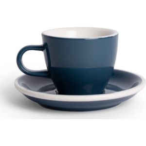 ACME Espresso Kop en schotel - 70ml  -  Whale (blauw) - porselein servies -
