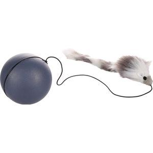 Flamingo Boula - Elektronisch Speelgoed Katten - Ps Boula Bewegende Bal Met Muis Grijs Diameter 8cm - 1st