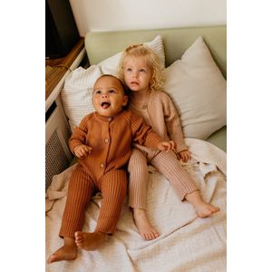 La Olivia Kids - Ava Knit Onesie  Nude - 6-9M