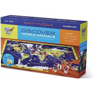 Ontdek de Wereld - Vloerpuzzel 100st + Speelset