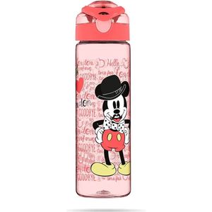 Disney Mickey Mouse Waterfles rood -630ml