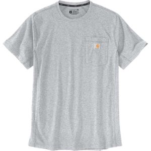 Carhartt Force Flex Pocket T-shirt Met Korte Mouwen En Relaxte Pasvorm Grijs L Man