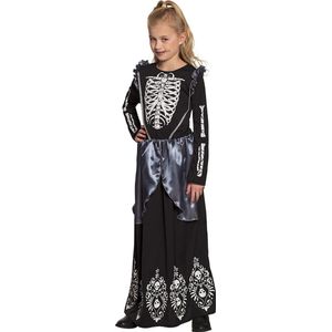 Boland - Kostuum Skeleton queen (10-12 jr) - Kinderen - Skelet - Halloween verkleedkleding - Skelet