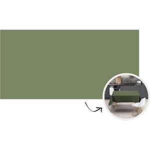 Tafelkleed - Tafellaken - 260x130 cm - Groen - Effen kleur - Olijfgroen - Binnen en Buiten