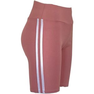 Modieuze Premium Dames Korte Joggingsbroek / Trainingsbroek / Sportbroek | Joggingshort | Roze - M