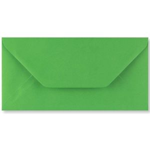 Groene DL enveloppen 11 x 22 cm 100 stuks