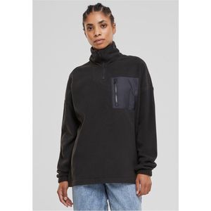 Urban Classics - Polar Fleece Troyer Sweater/trui - XS - Zwart