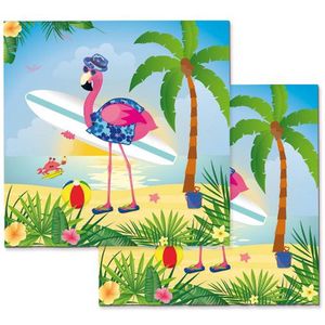 Folat - Servetten Flamingo 33x33cm (20 stuks)