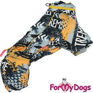 ForMyDogs Honden kleding, Winterpak voor de reu, rug lengte 39cm , gevoerd met fleece, waterafstotend, ritssluiting op de rug ,