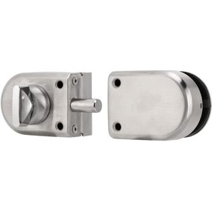 - Deurslot voor glazen deur | Dubbele opening en punch-free badkamer schuifdeur- Bolt Lock voor glazen schuifdeur | Extra veiligheid en punch-free installatie