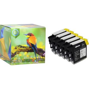 Ink Hero - 5 Pack - Inktcartridge / Alternatief voor de Brother LC980 DCP 145C 163C 165C 167C 195C 197C 365CN 373CW 375CW 377CW MFC 250C 255CW 290C 295CN 297C