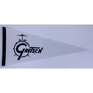 Gretsch - gretsch drums - drummen - drums - drums logo - Muziek - Vaantje - Amerikaans - Sportvaantje - Wimpel - Vlag - Pennant -  31*72 cm - Logo gretsch
