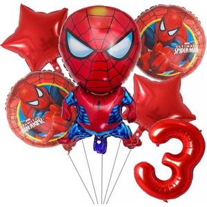Spiderman ballon set - 73x43cm - Folie Ballon - Superhelden - Themafeest - 3 jaar - Verjaardag - Ballonnen - Versiering - Helium ballon