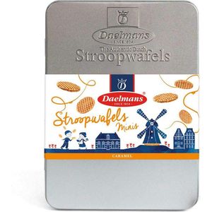 Daelmans Stroopwafels Geschenkblik - 27 Mini's (per stuk verpakt) - 8 gram per koek