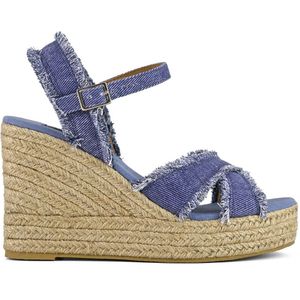 Jute Wedge Denim Upper