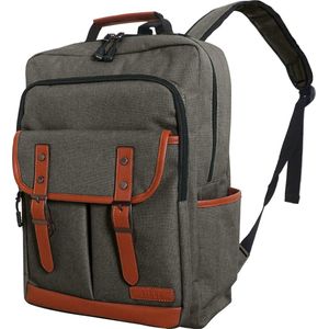 ZILOU Laptop Rugzak - 15.6 inch - 28L - Schooltas - Met Regenhoes - Anti-Diefstal - Laptoptas - Dames en Heren Rugtas - Grijs