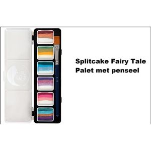 PXP Splitcake Fairy Tale Palet met penseel - Ilse Kuster - Schmink festival thema feest fun party one stroke palet 6 x 6 gram