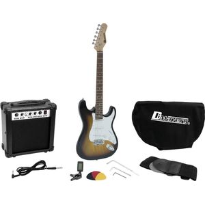 Dimavery EGS-1 - Elektrische GItaar Set - sunburst - Versterker - Stemapparaat - Compleet