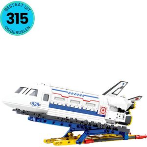 Space Shuttle Ruimteschip Speelgoed Set - Geschikt Voor Kinderen Vanaf 6 Jaar - 315 Bouwstenen - Compatibel Met LEGO - Bouwset - STEM Speelgoed - Bouwsets - Bouwspeelgoed - Inclusief Handleiding