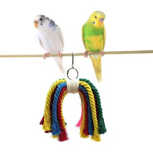 Vogel Speelgoed Papegaaien Speelgoed 7 stks Opknoping Swing Kauwbel Speelgoed voor Kooi Conures Parkieten Cockatiels Acaws Vallen Mynah Budgies