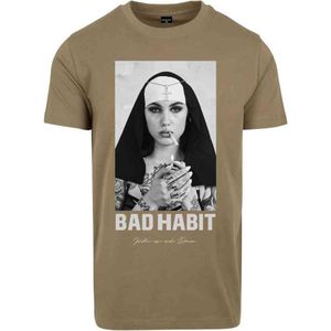 Mister Tee - Bad Habit Heren T-shirt - S - Olijfgroen