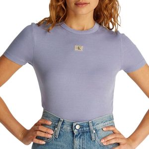 Calvin Klein Washed Woven Label Shirt Dames - Maat M