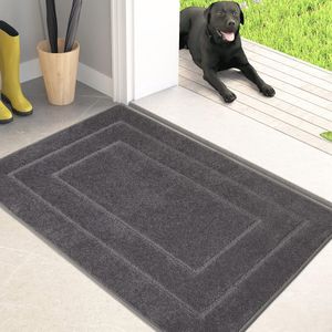 Antislip Vuilvangmat 50 x 80 cm - Machinewasbare Deurmat voor Binnen en Buiten, Super Absorberend en Veilig