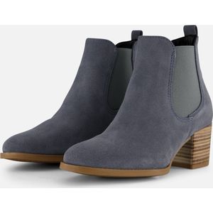 Tamaris Enkellaarsjes blauw Leer - Dames - Maat 37