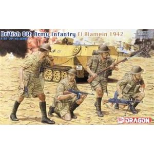 1:35 Dragon 6390 British 8th Army Infantry - El Alamein 1942 Plastic Modelbouwpakket