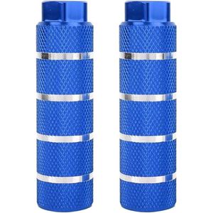 Anti-slip Rear Feet Pedals - Aluminum Alloy Large Hole - Mountain Bike Rocket Launcher Rear Foot Pedal - Blue .
